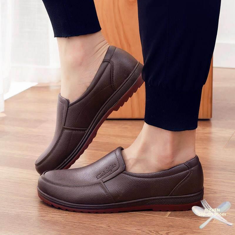 Men's Casual Work Rain Boots L - Youtube Leatherwork review and price