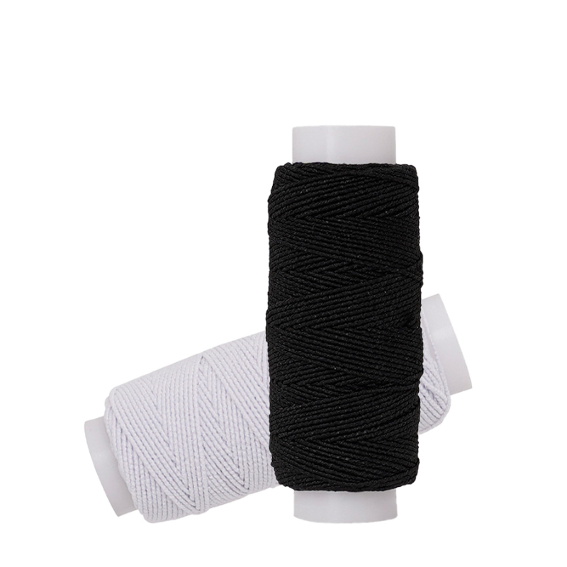 20m Black White  Elastic Threa - Waxed Thread Linen review and price