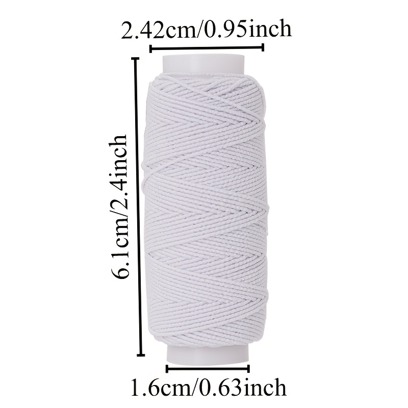 20m Black White  Elastic Threa - Waxed Thread Linen review and price