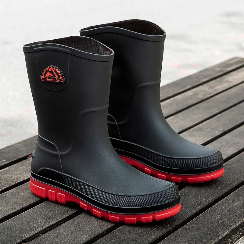 New Fashion Men Rain Boots Pla - Youtube Leatherwork review and price