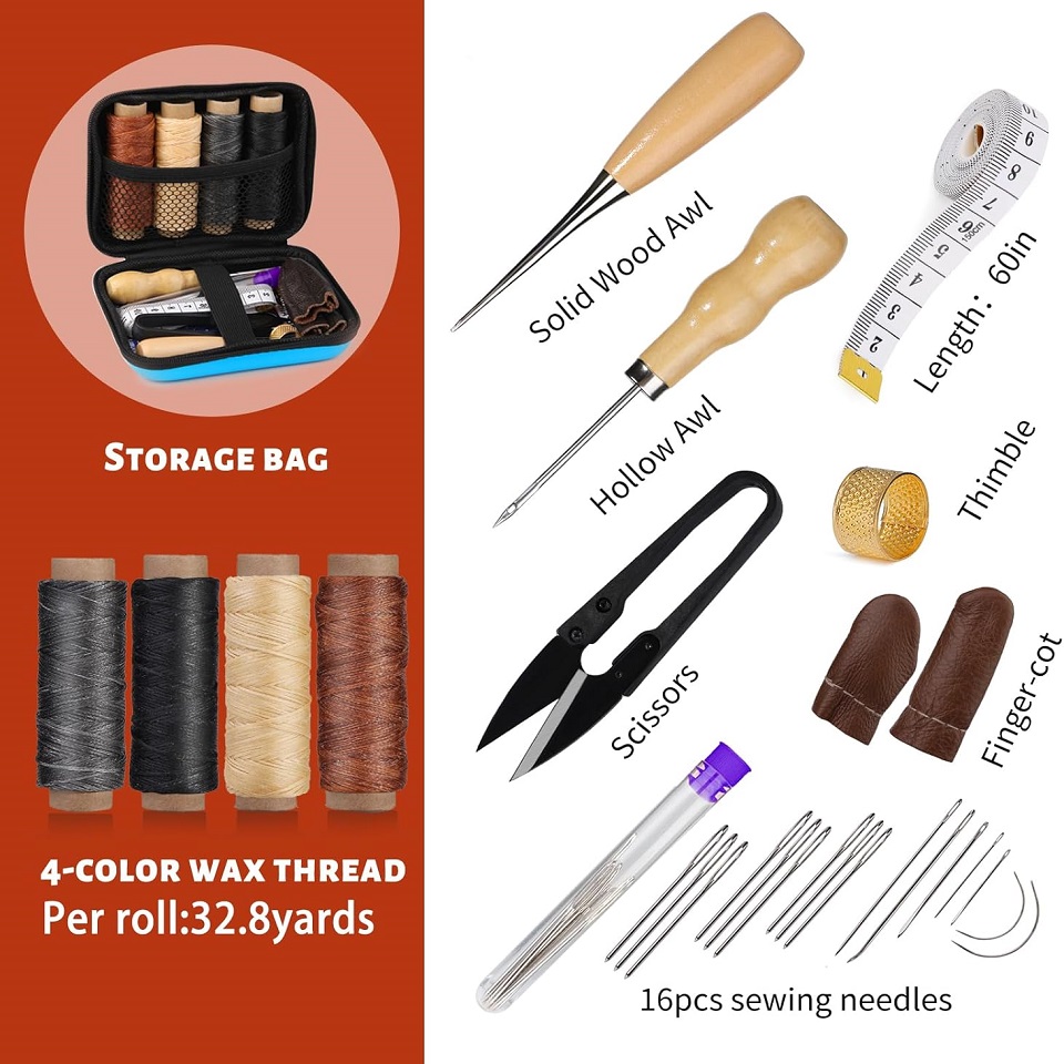 BUDDUR Leather Sewing Tools Ki - Leatherwork Awl review and price