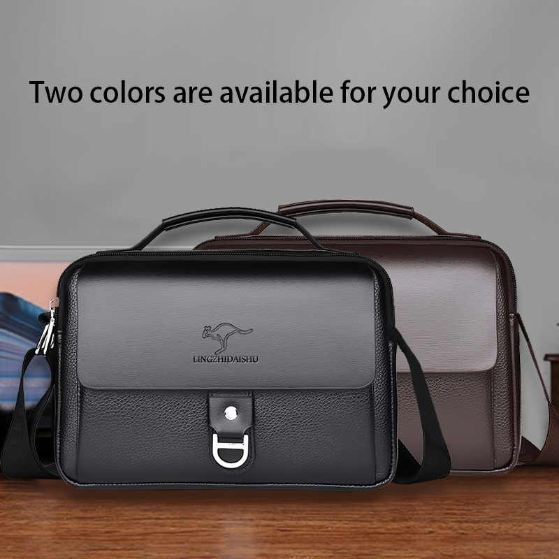 Durable Wear-resistant Two-ton - Leather Work Bag Laptop review and price