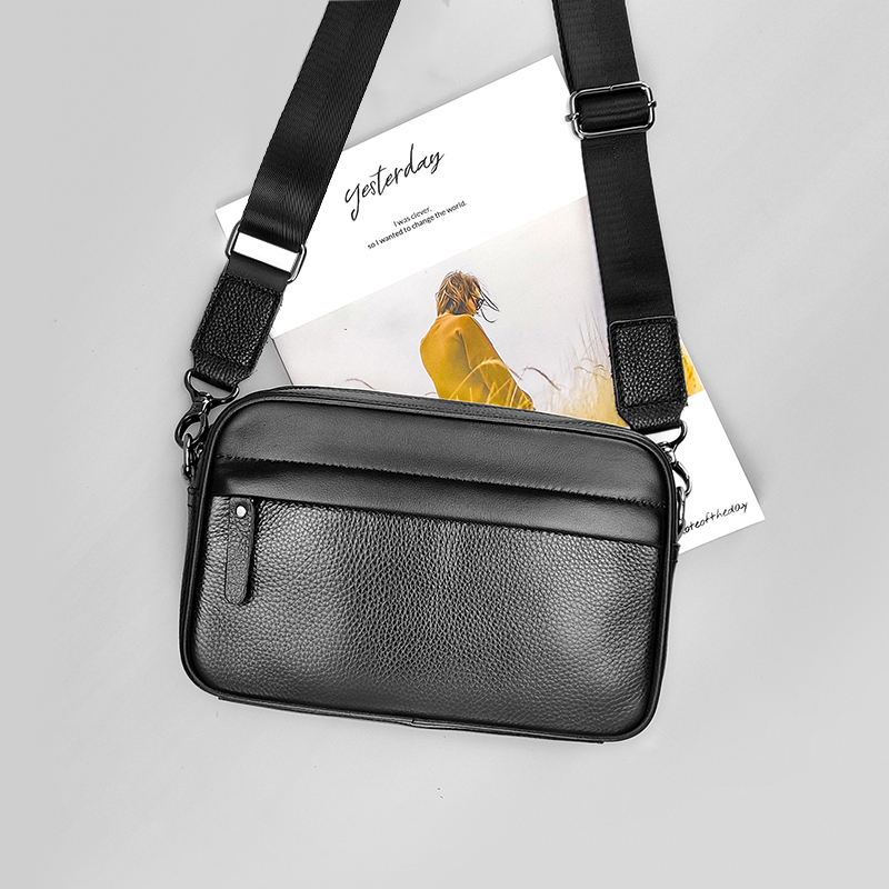 Men's Genuine Leather Shoulder - Leather Work Bag Laptop review and price