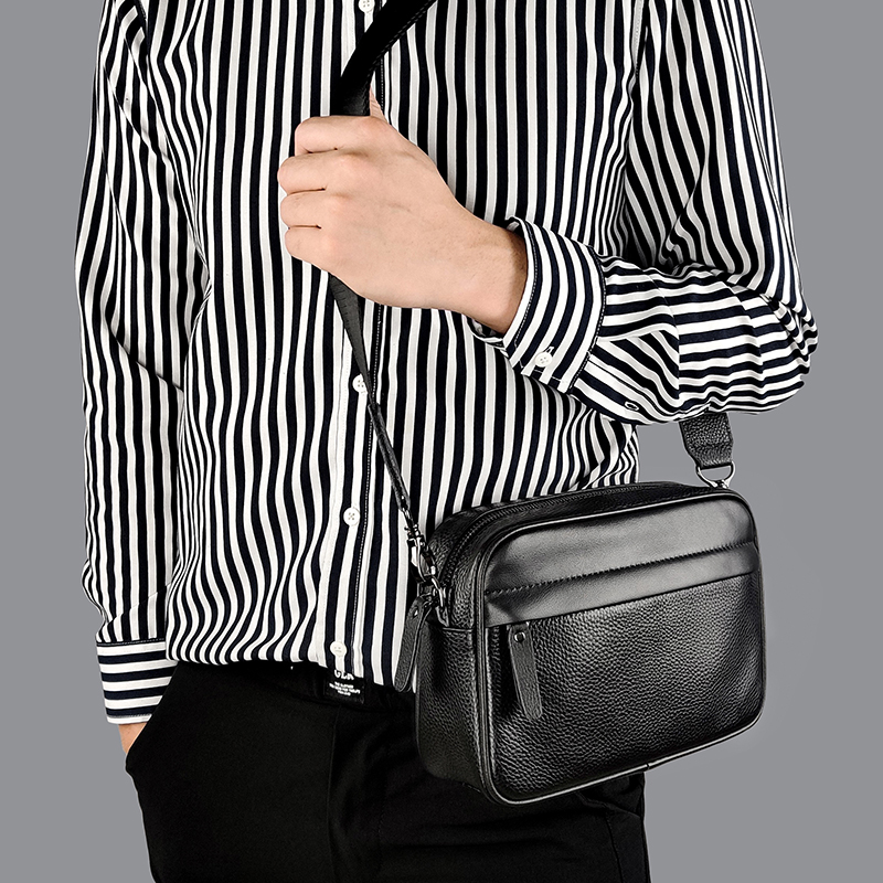 Men's Genuine Leather Shoulder - Leather Work Bag Laptop review and price