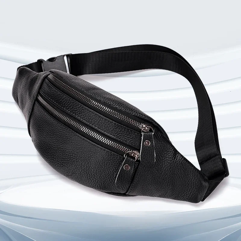 Genuine Leather Men’s Waist Ba - Leather Work Bag Laptop review and price