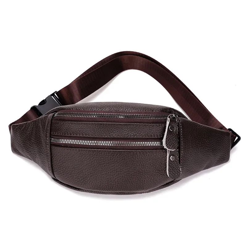 Genuine Leather Men’s Waist Ba - Leather Work Bag Laptop review and price