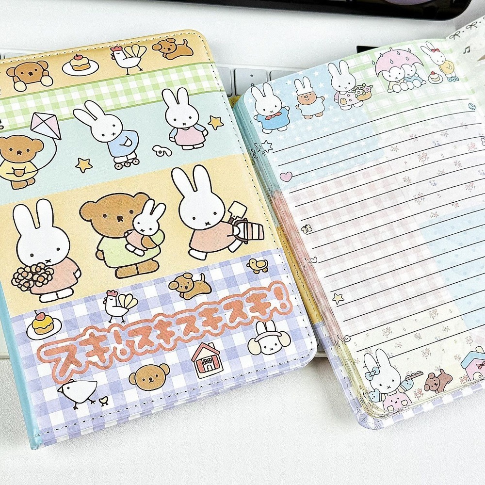 Miffy Rabbit Collage Notebook  - Leather Work Diary review and price