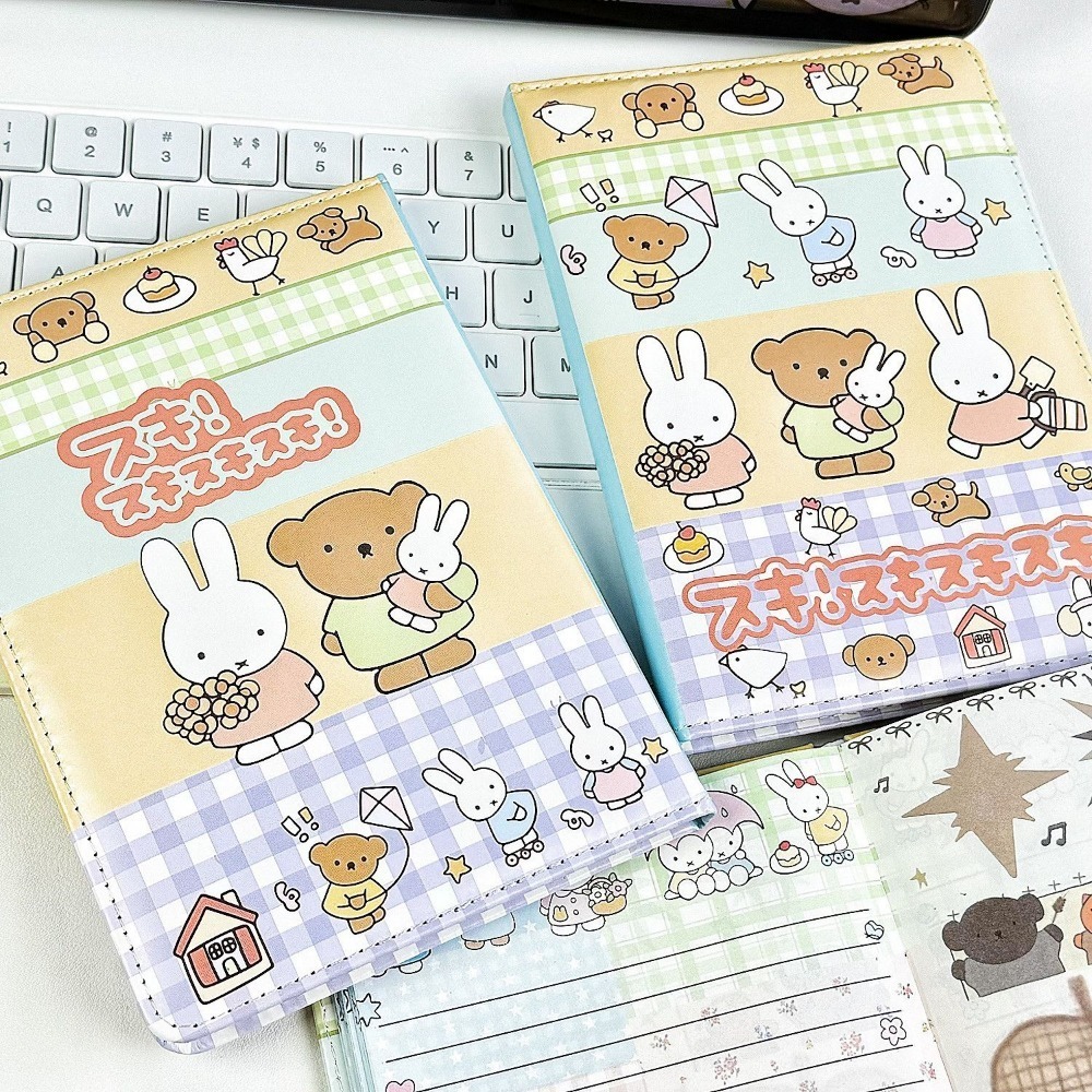 Miffy Rabbit Collage Notebook  - Leather Work Diary review and price