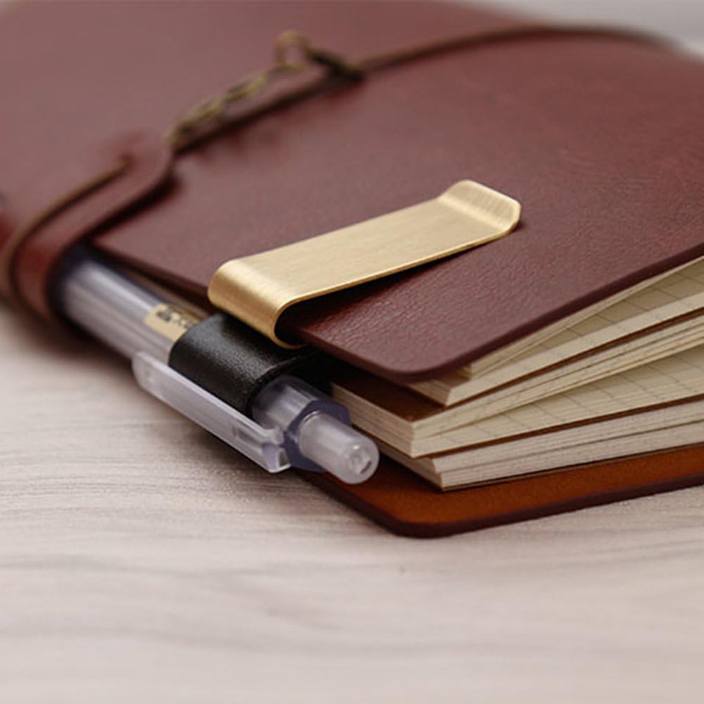 Handmade Leather Brass Stainle - Leather Work Diary review and price
