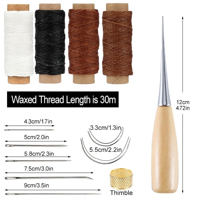 13 Pcs Leather Sewing Set Hand - Leatherwork Awl review and price