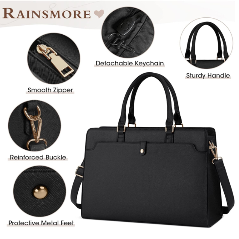 Large Capacity Laptop Bag for  - Leather Work Bag Laptop review and price