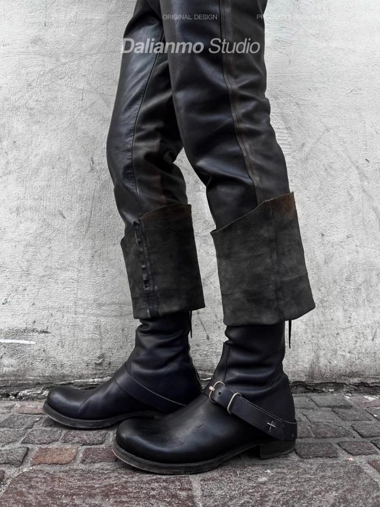 Black Cool Short Boots for Men - Youtube Leatherwork review and price