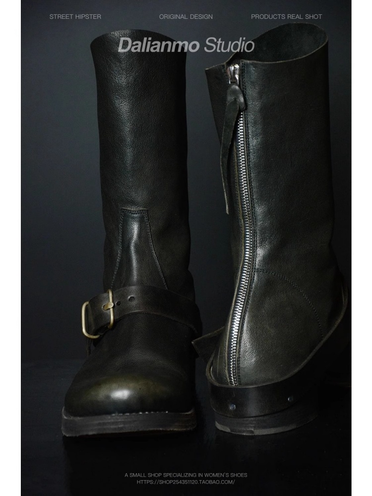 Black Cool Short Boots for Men - Youtube Leatherwork review and price