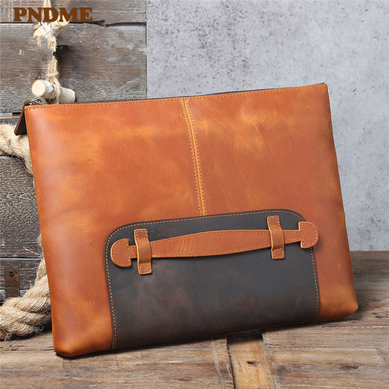 Vintage handmade genuine leath - Leather Work Bag Laptop review and price