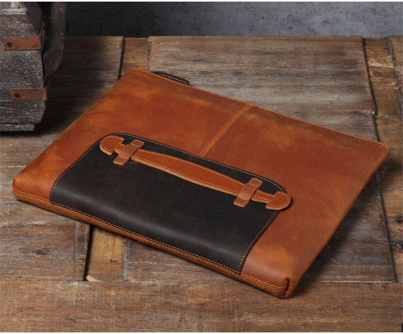 Vintage handmade genuine leath - Leather Work Bag Laptop review and price