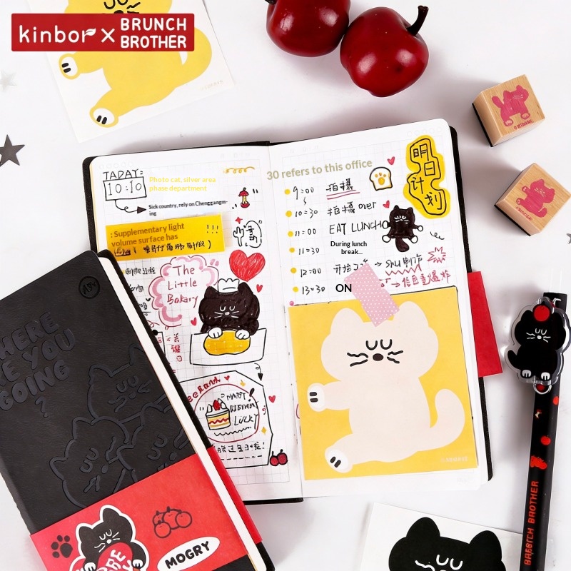 Kinbor Cute Cartoon A7 Pocket  - Leather Work Diary review and price