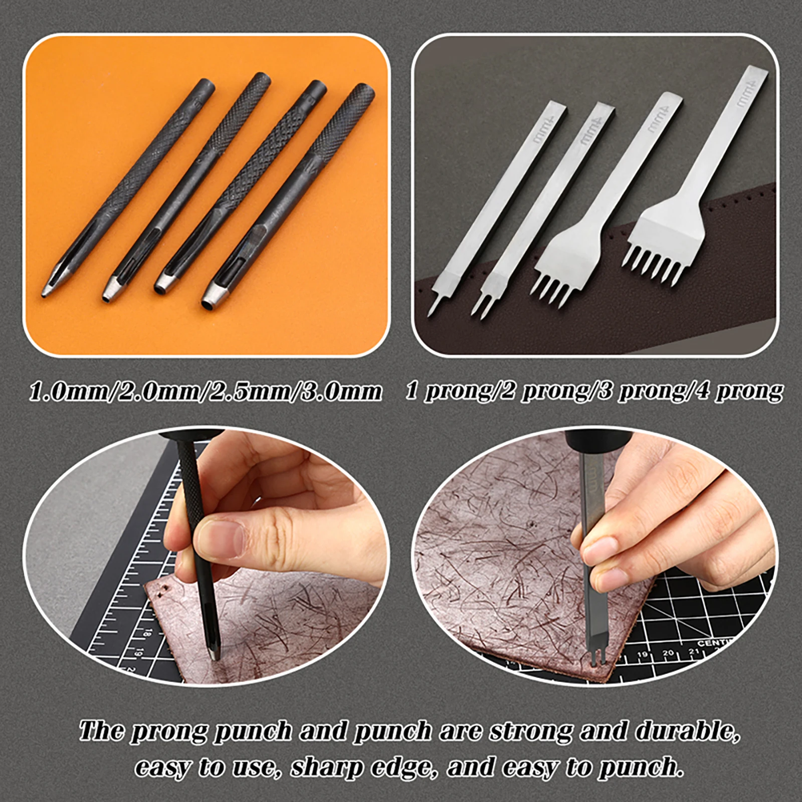 Orange Leather Sewing Kit Upho - Leatherwork Awl review and price