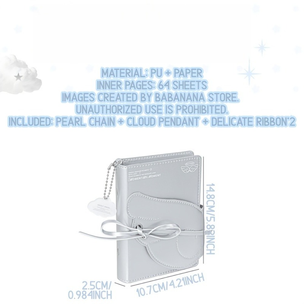 Kawaii Angel Wings Notebook A7 - Leather Work Diary review and price