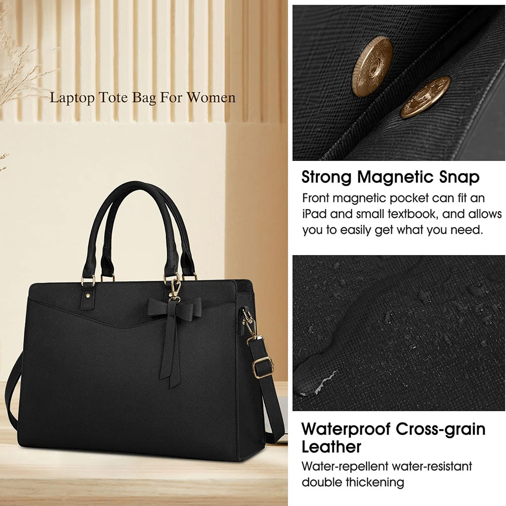 Laptop Bag for Women 15.6 Inch - Leather Work Bag Laptop review and price