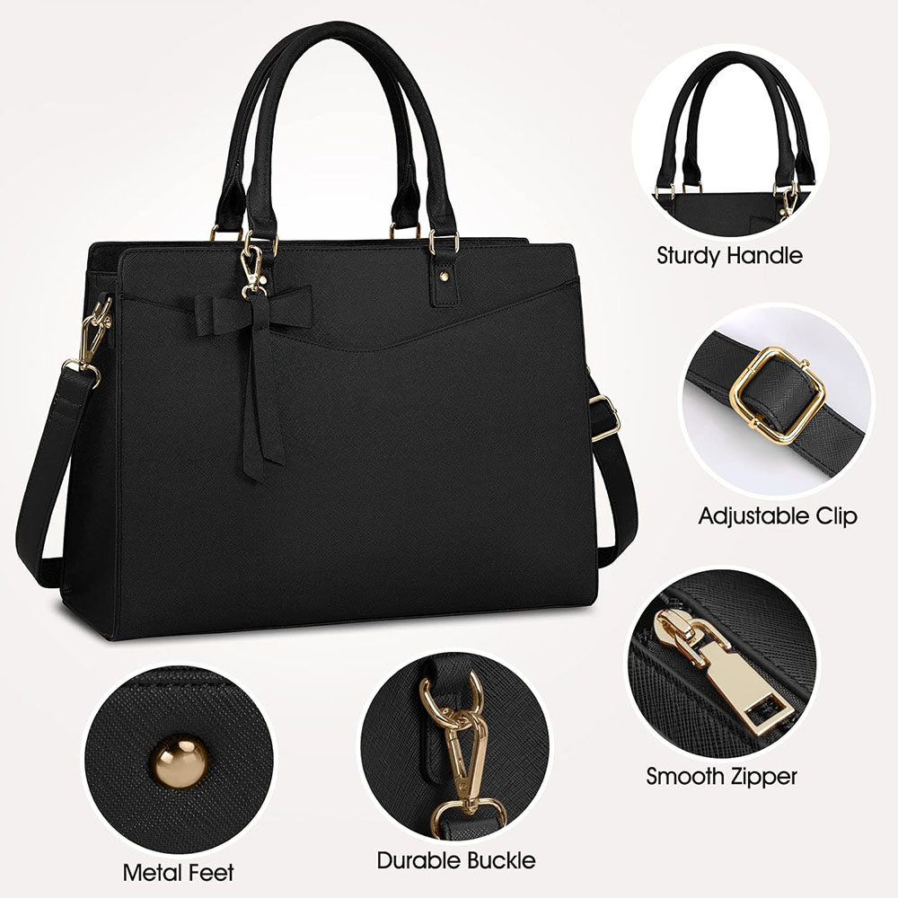 Laptop Bag for Women 15.6 Inch - Leather Work Bag Laptop review and price