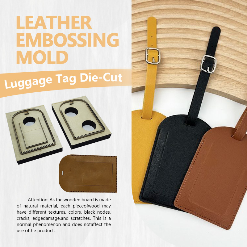 Leather Luggage Tag Set of 2 w - Leatherwork Knives review and price
