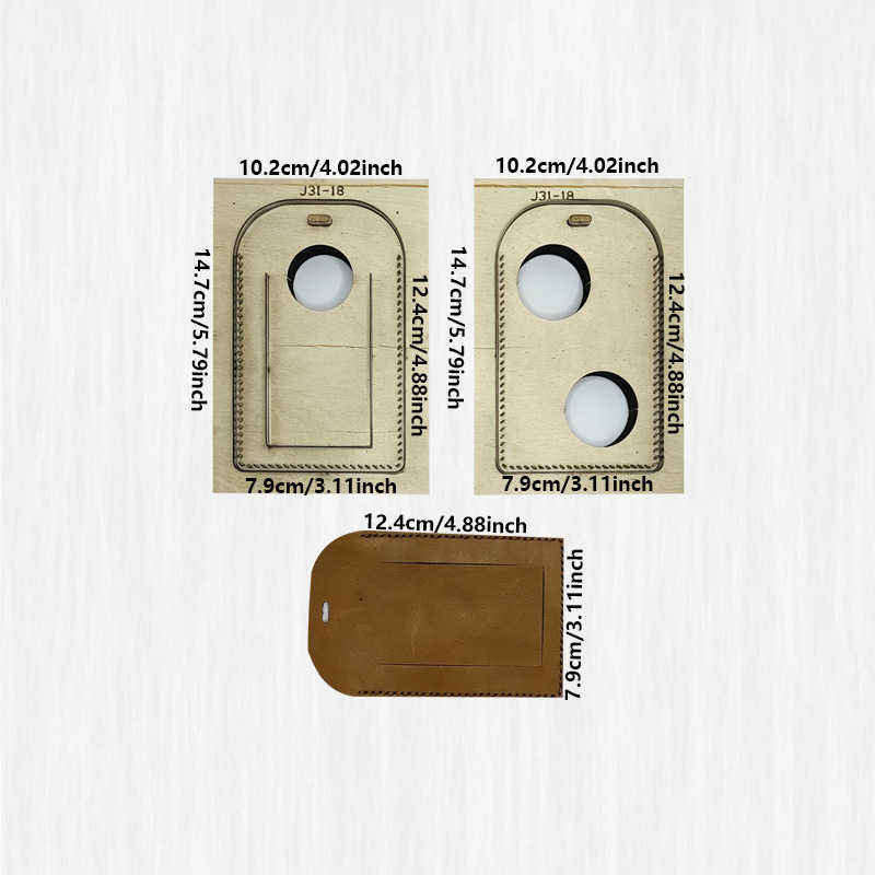 Leather Luggage Tag Set of 2 w - Leatherwork Knives review and price