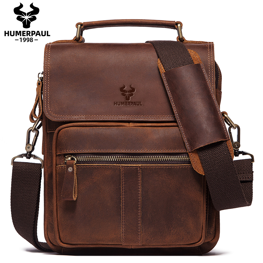HUMERPAUL Genuine Leather Men' - Leather Work Bag Laptop review and price
