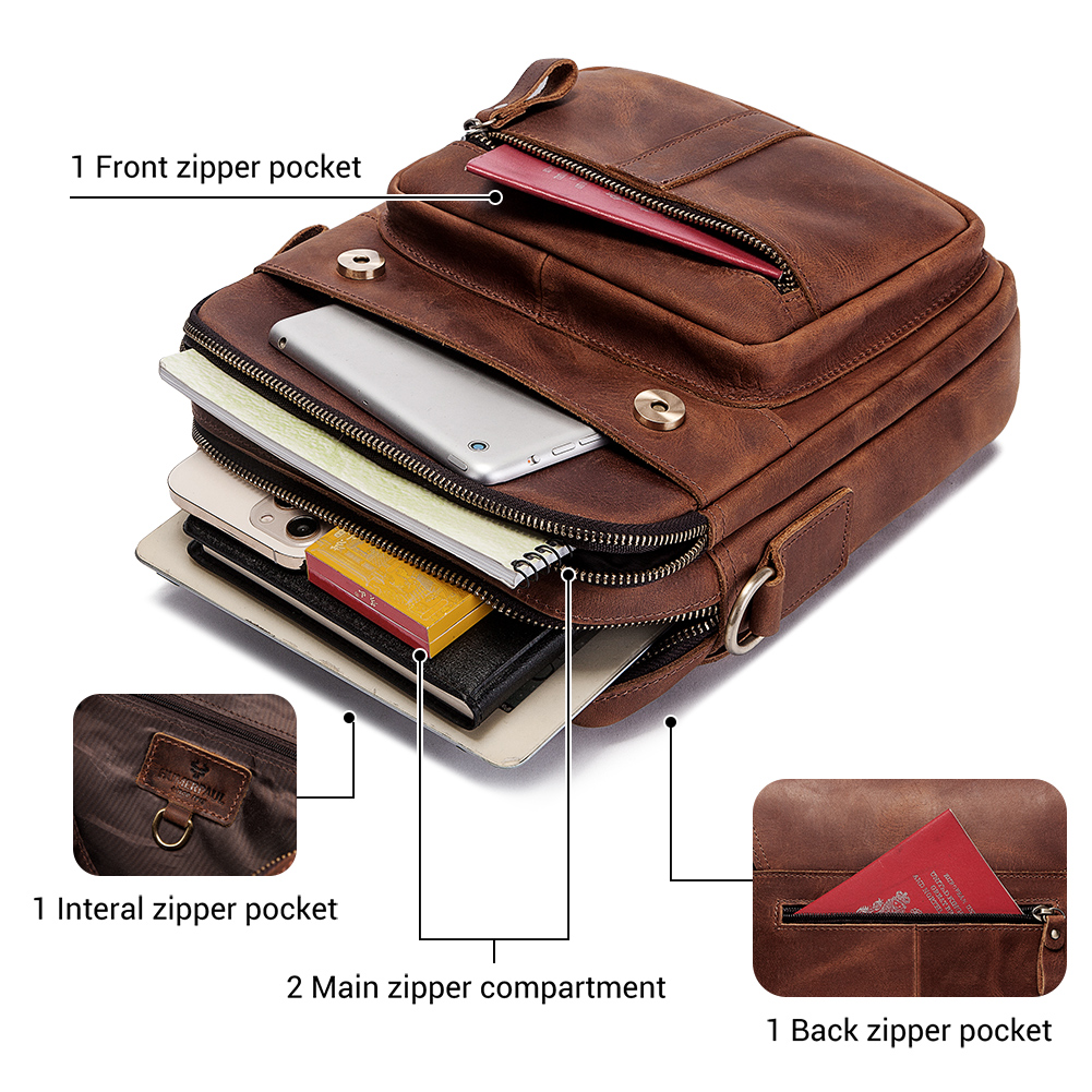 HUMERPAUL Genuine Leather Men' - Leather Work Bag Laptop review and price