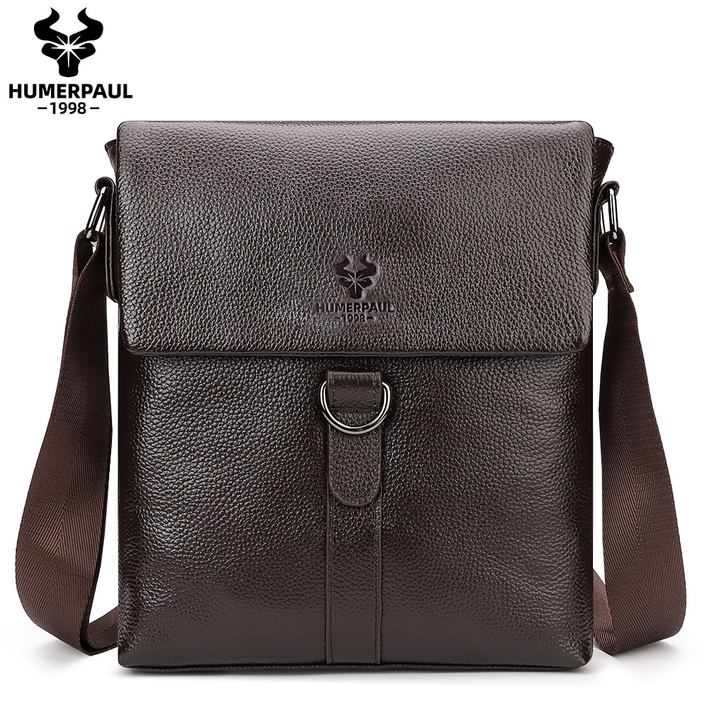 HUMERPAUL 2023 New Fashion Men - Leather Work Bag Laptop review and price