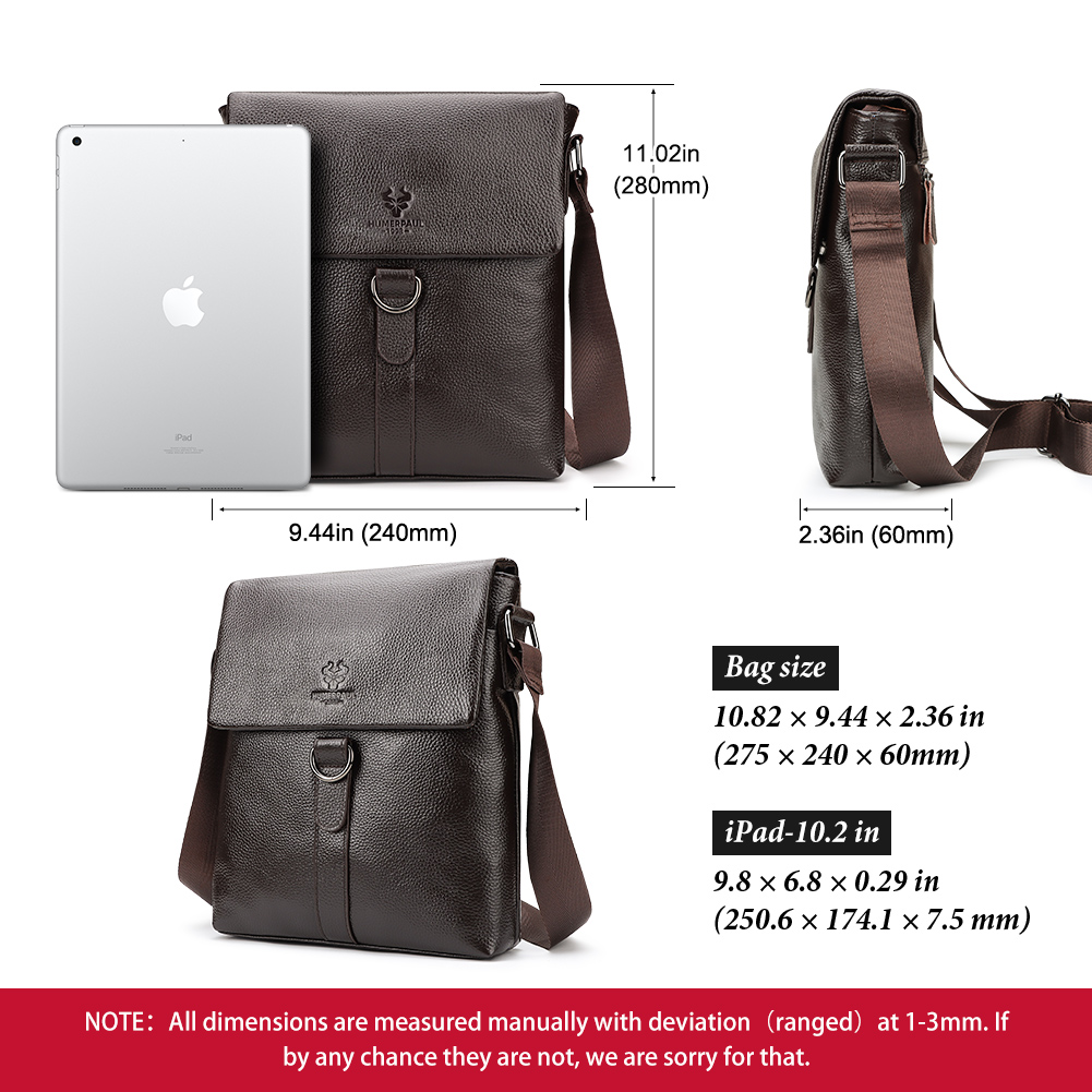 HUMERPAUL 2023 New Fashion Men - Leather Work Bag Laptop review and price