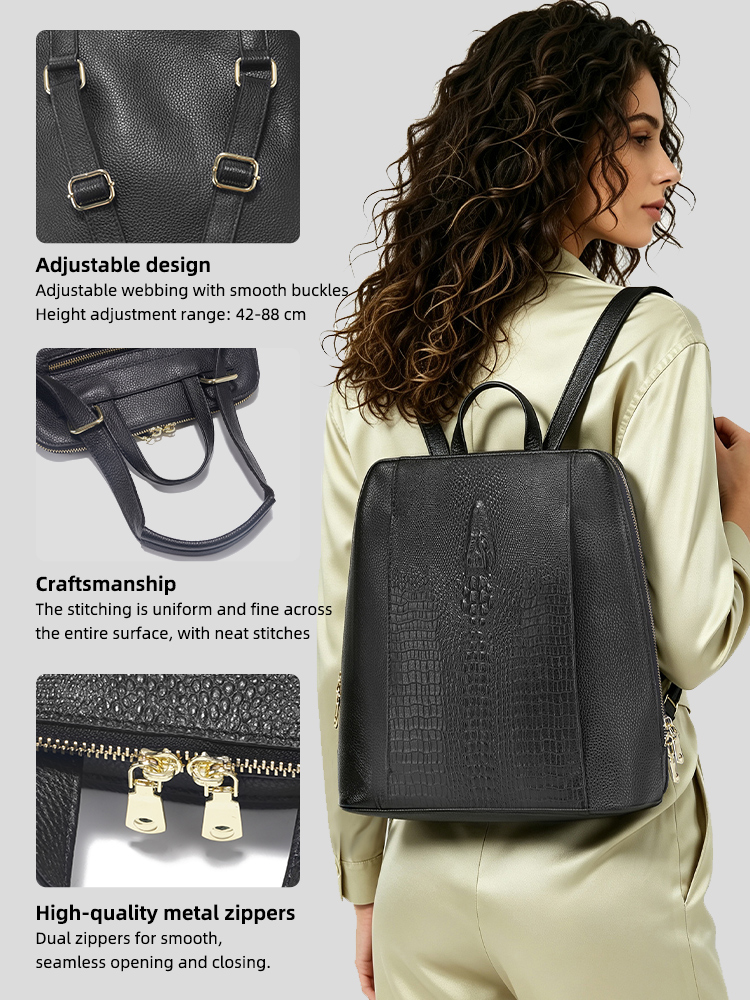 Zency Women's Crocodile Leathe - Leather Work Bag Laptop review and price